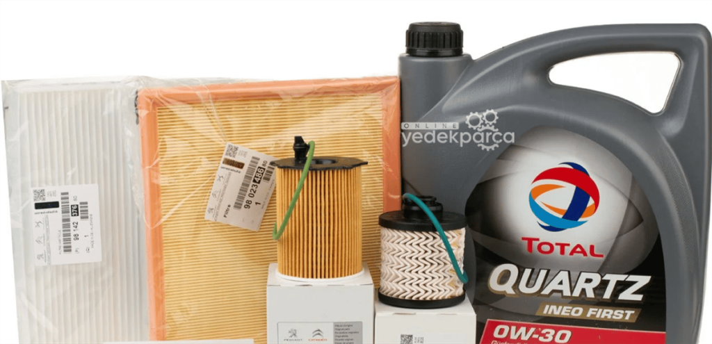 Citroen C-Elyse 1.6 Bluehdi Periyodik Yağ Bakım Filtre Seti Motor Yağlı Psa Marka 1610693780-9801366680-9802348680-9678792080-0W30